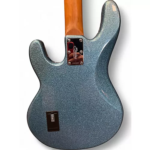 Used Sterling by Music Man Ray34 BLUE SPARKLE Electric Bass Guitar BLUE SPARKLE - musicians--Friend