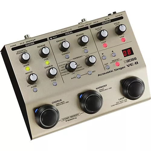 BOSS VE-8 Acoustic Singer Multi-Effects Pedal - musicians--Friend