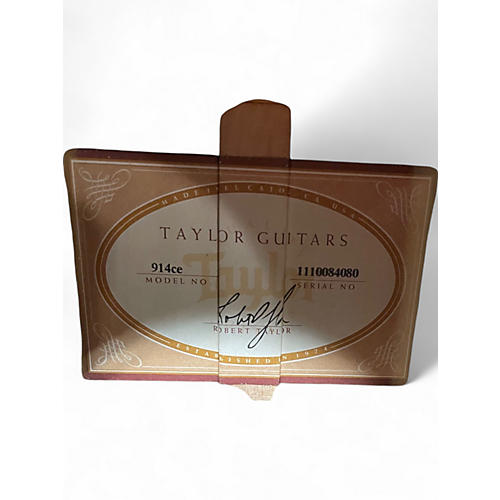 Used Taylor 914CE Natural Acoustic Electric Guitar Natural - musicians--Friend
