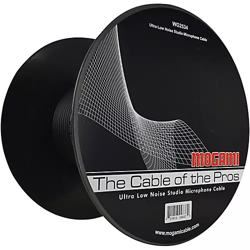 Mogami WG253400656 Bulk Quad Mic Cable Black (Sold Per Foot) 200 ft. Black - musicians--Friend