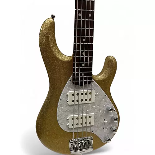 Used Ernie Ball Music Man StingRay 5 Special HH Genius Gold Electric Bass Guitar Genius Gold - musicians--Friend