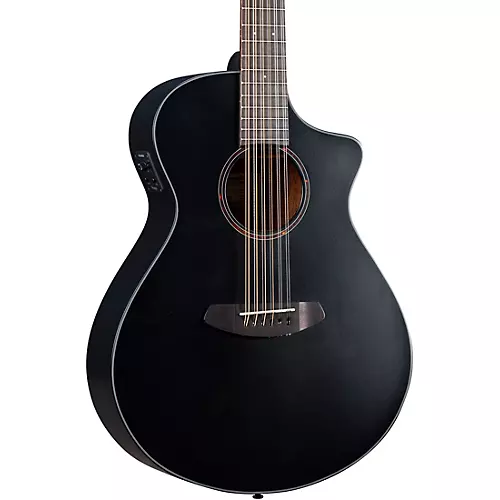 Breedlove Discovery S CE European Spruce 12-String Concert Acoustic-Electric Guitar Black - musicians--Friend
