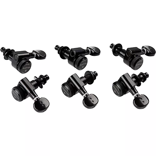 Graph Tech Electric Locking 6 In-line Classic 2 Pin Black - musicians--Friend