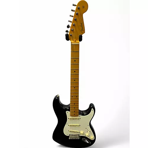 Used Fender Artist Series Eric Johnson Stratocaster Black Solid Body Electric Guitar Black - musicians--Friend
