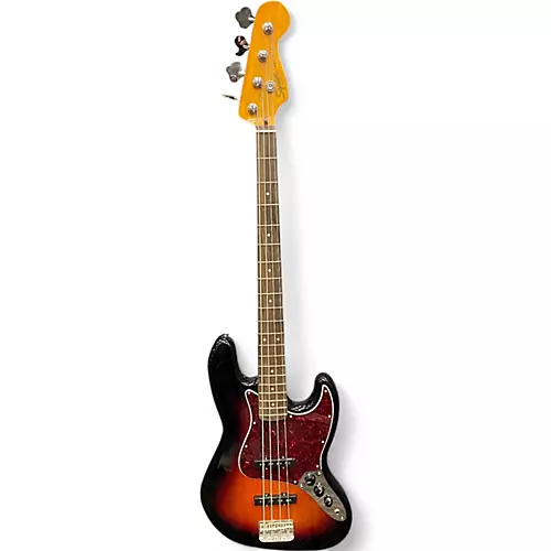 Used Squier Classic Vibe 1960S Jazz Bass 3 Tone Sunburst Electric Bass Guitar 3 Tone Sunburst - musicians--Friend