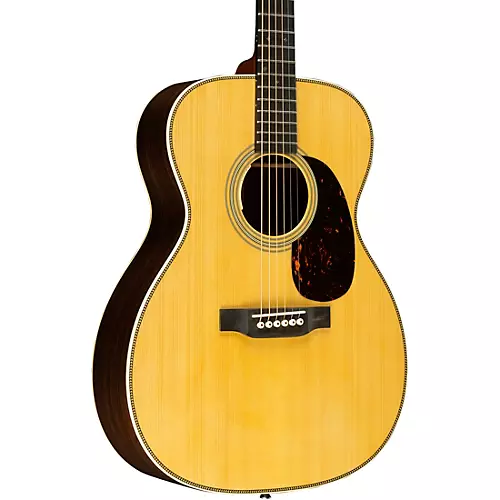 Martin Custom Shop 28 Style Adirondack Spruce-East Indian Rosewood Auditorium Acoustic-Electric Guitar Natural - musicians--Friend