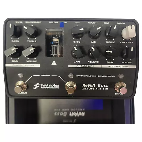 Used Two Notes AUDIO ENGINEERING REVOLT 3 CHANNEL ANALOG BASS SIMULATOR AND DI Tube Bass Preamp - musicians--Friend