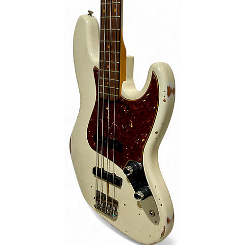 Used Fender CUSTOM SHOP 1960 JAZZ BASS Olympic White Electric Bass Guitar Olympic White - musicians--Friend