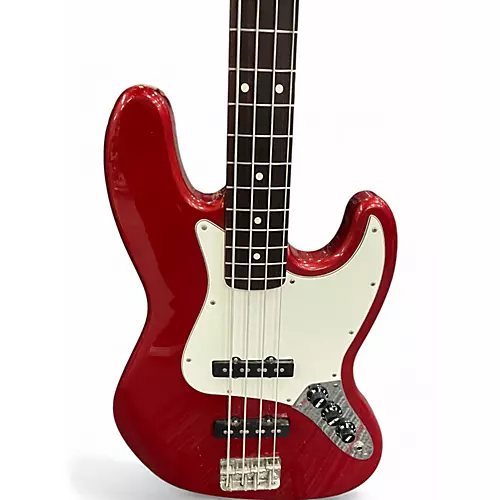 Used Fender Standard Jazz Bass Red Electric Bass Guitar Red - musicians--Friend