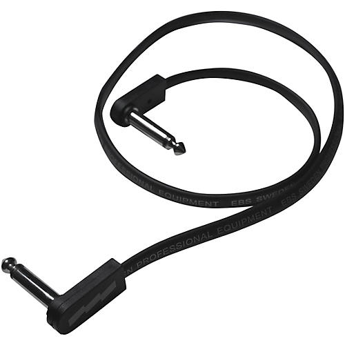 EBS PCF-DL Deluxe EBS Flat Patch Cable 23.62 inches Black and Silver - musicians--Friend