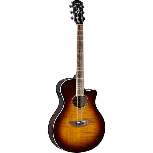 Yamaha APX600FM Acoustic-Electric Guitar Tobacco Brown Sunburst - musicians--Friend