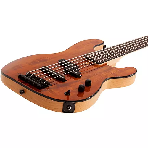 Schecter Guitar Research Michael Anthony MA-5 Koa 5-String Electric Bass Natural - musicians--Friend