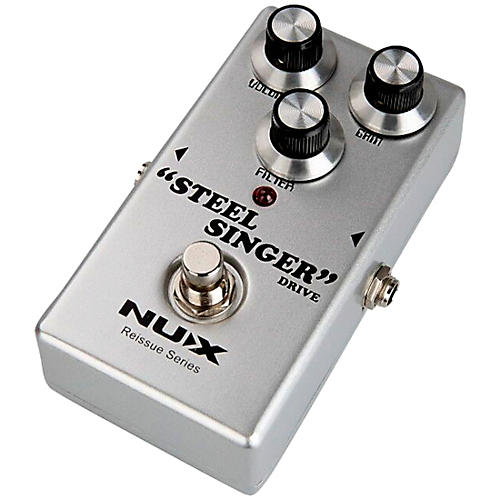 NUX Reissue Series Steel Singer Drive Effects Pedal Silver - musicians--Friend