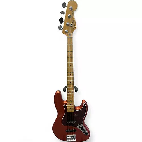 Used Fender Player Plus Active Jazz Bass aged candy apple red Electric Bass Guitar aged candy apple red - musicians--Friend
