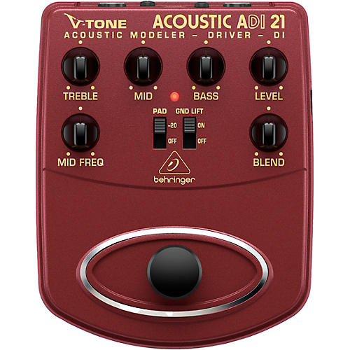 Behringer ADI21 V-Tone Acoustic Driver Direct Recording Preamp/D.I. Box - musicians--Friend