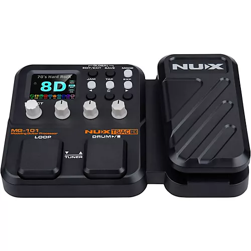 NUX MG-101 Multi-Effects and Amp Modeler Effects Pedal Black - musicians--Friend