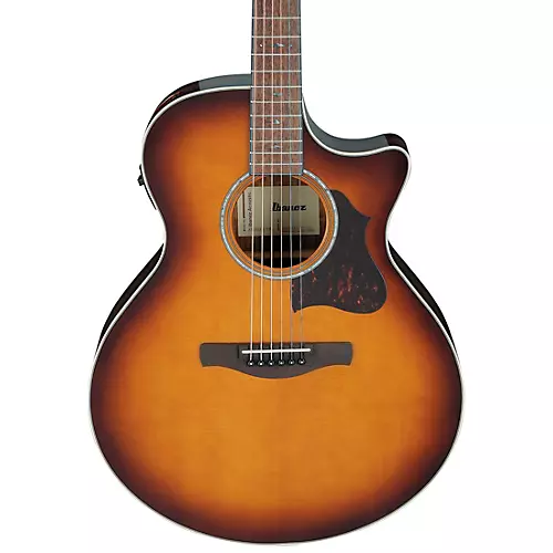 Ibanez AE160 Grand Auditorium Acoustic-Electric Guitar Vintage Mahogany Sunburst - musicians--Friend