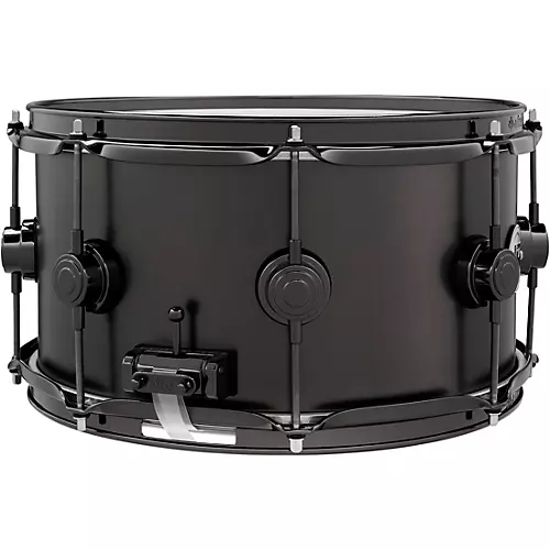 DW Collector's Series Satin Black Over Brass Snare Drum With Black Nickel Hardware 13 x 7 in. - musicians--Friend