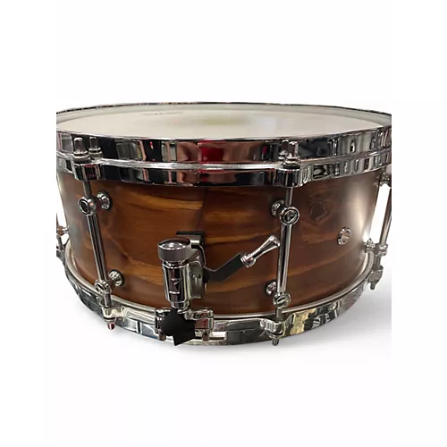 Used TAMA 14X6 SLP FAT SPRUCE Brown Drum Brown 212 - musicians--Friend