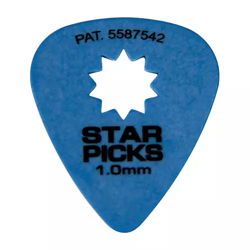 Everly Star Grip Guitar Picks (50 Picks) 1.14 mm Purple - musicians--Friend