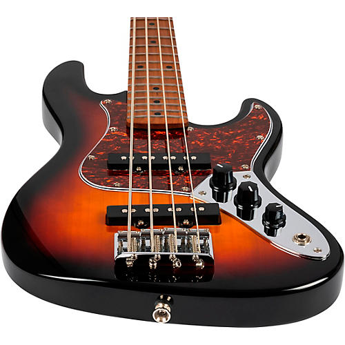 Flight Mini JB Bass SB Electric Bass Guitar Sunburst - musicians--Friend