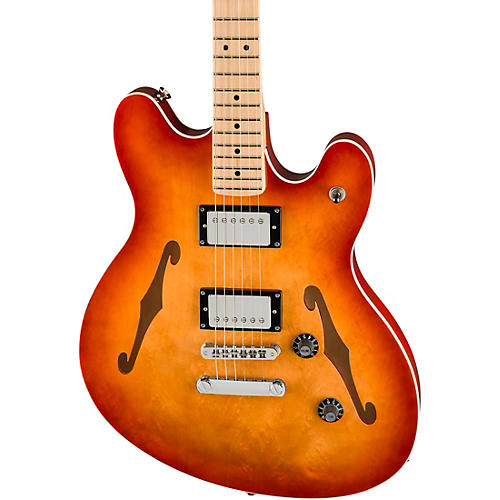Squier Affinity Series Starcaster Deluxe Maple Fingerboard Electric Guitar Sienna Sunburst - musicians--Friend