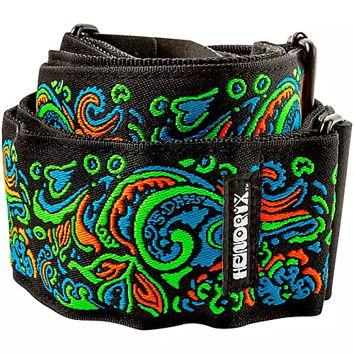 Dunlop Jimi Hendrix Blacklight Love Drops Guitar Strap Blue - musicians--Friend