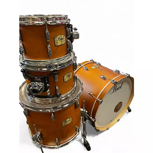 Used Pearl 4 Piece Session Studio Classic liquid amber Drum Kit liquid amber - musicians--Friend