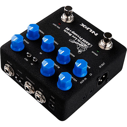 NUX Melvin Lee Davis Bass Preamp + DI Pedal Black - musicians--Friend