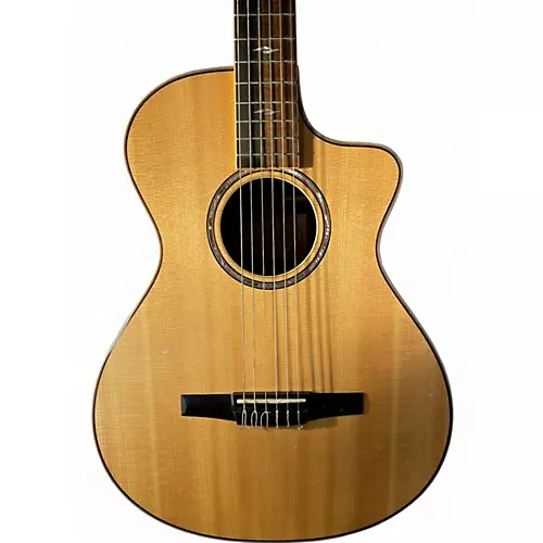 Used Taylor 812CE-N Natural Classical Acoustic Electric Guitar Natural - musicians--Friend