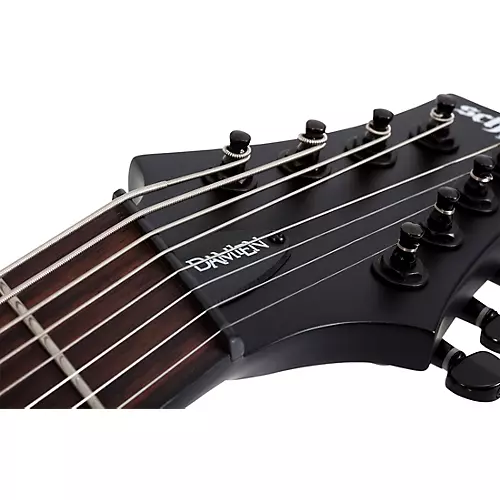 Schecter Guitar Research Damien-8 MS Electric Guitar Satin Black - musicians--Friend