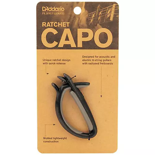 D'Addario Ratchet Quick-Release Guitar Capo - musicians--Friend