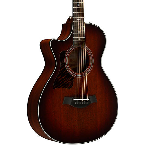 Taylor 322ce 12-Fret Left-Handed Grand Concert Acoustic-Electric Guitar Shaded Edge Burst - musicians--Friend