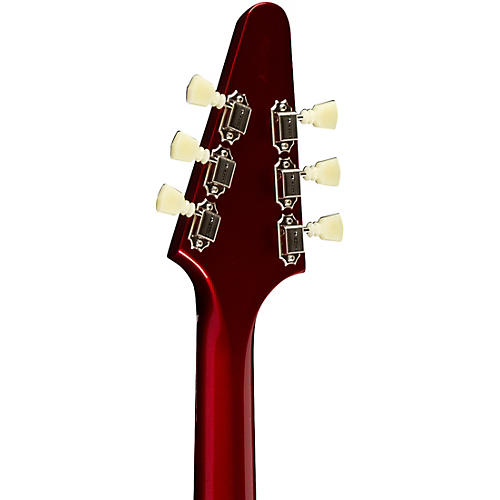 Gibson Custom 1967 Mahogany Flying V Reissue With Maestro Vibrola Electric Guitar Sparkling Burgundy - musicians--Friend
