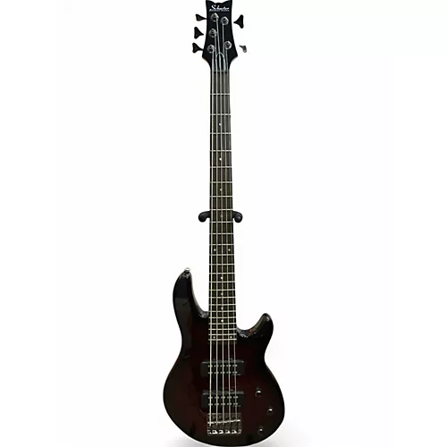 Used Schecter Guitar Research Raiden Special 5 String Crimson Red Trans Electric Bass Guitar Crimson Red Trans - musicians--Friend