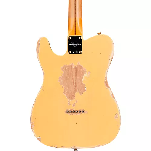 Fender Custom Shop '52 Telecaster Heavy Relic Electric Guitar Aged Nocaster Blonde - musicians--Friend