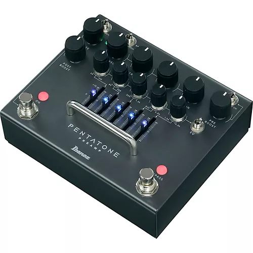 Ibanez Pentatone Preamp Distortion Effects Pedal Gun Metal - musicians--Friend