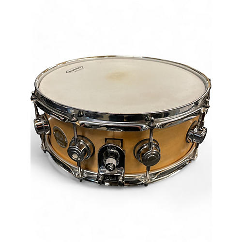 Used 2006 DW 5X14 Collector's Series Maple Snare Natural Drum Natural 8 - musicians--Friend