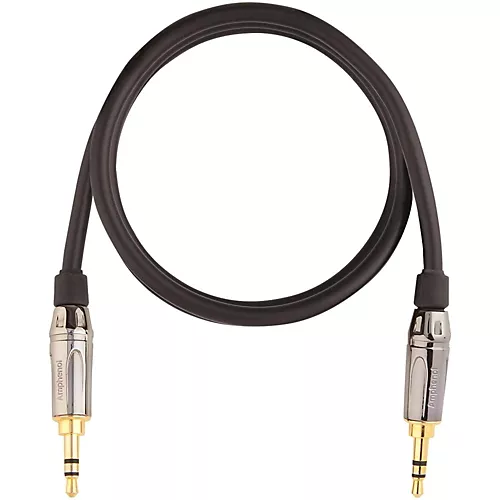 Livewire Elite Interconnect Cable 3.5 mm TRS Male to 3.5 mm TRS Male 9 ft. Black - musicians--Friend