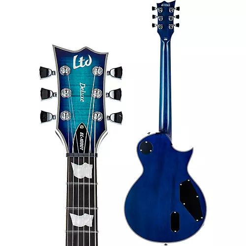 ESP LTD EC-1000T/CTM Left-Handed Electric Guitar Violet Shadow - musicians--Friend