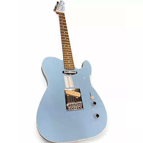 Used 2024 Fender aerodyne telecaster California blue  Solid Body Electric Guitar California blue - musicians--Friend