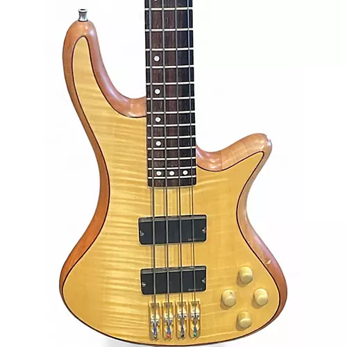 Used Schecter Guitar Research C4 Custom Natural Electric Bass Guitar Natural - musicians--Friend