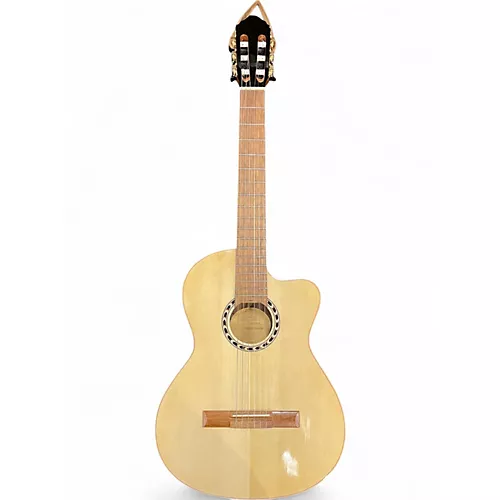 Used Lucero LFN200SCE Natural Classical Acoustic Electric Guitar Natural - musicians--Friend