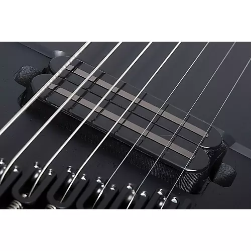 Schecter Guitar Research PT-7 MS Black Ops 7-String Electric Guitar Satin Black Open Pore - musicians--Friend