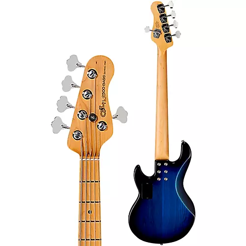 G&L CLF Research L-2500 Series 750 5 String Maple Fingerboard Electric Bass Blue Burst - musicians--Friend