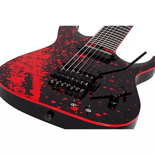 Schecter Guitar Research Sullivan King Banshee-7 FR-S Electric Guitar Obsidian Blood - musicians--Friend