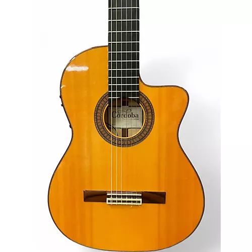 Used Cordoba F55CE Natural Flamenco Guitar Natural - musicians--Friend