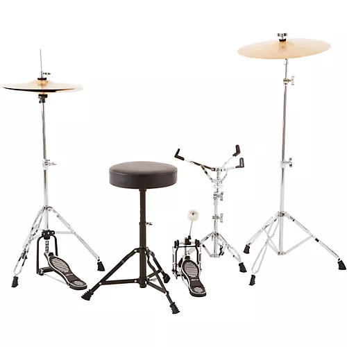 Ludwig BackBeat Complete 5-Piece Drum Set With Hardware and Cymbals Metallic Purple Mist - musicians--Friend