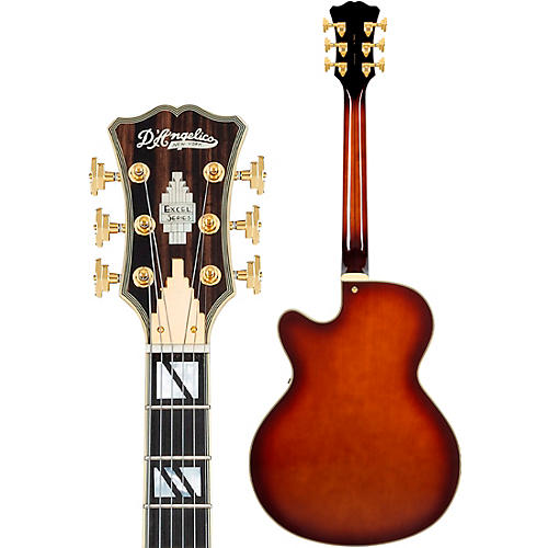 D'Angelico Excel 16 Hollowbody Electric Guitar w/ Seymour Duncan 59 Humbucker Amaretto Burst - musicians--Friend