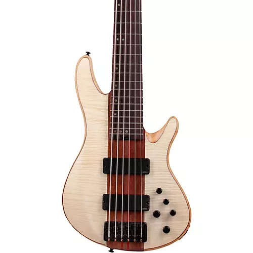 Schecter Guitar Research Charles Berthoud CB-6 6-String Electric Bass Guitar Natural Satin - musicians--Friend